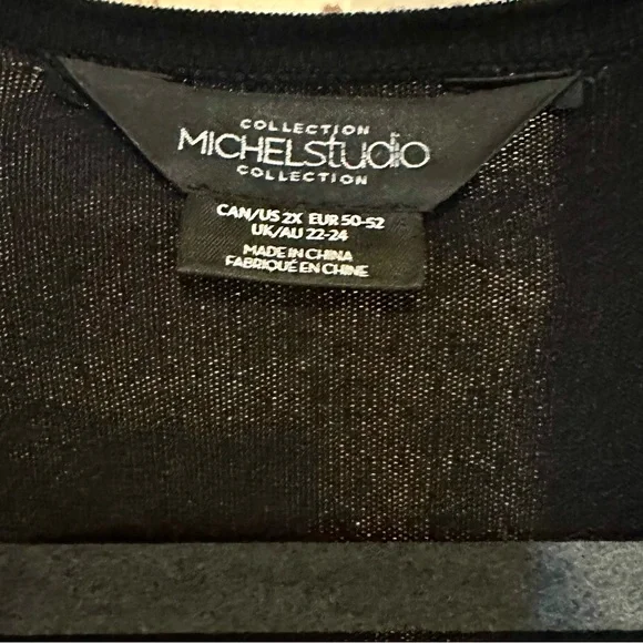 Michel Studio Classic Black Cardigan - Picture 3 of 4